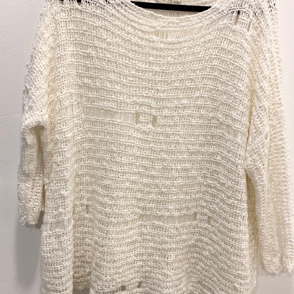 Distressed Oversized Sweater - Picture 2 of 4